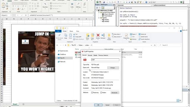 How to get a PDF preview in Excel - Simple Excel VBA смотреть онлайн