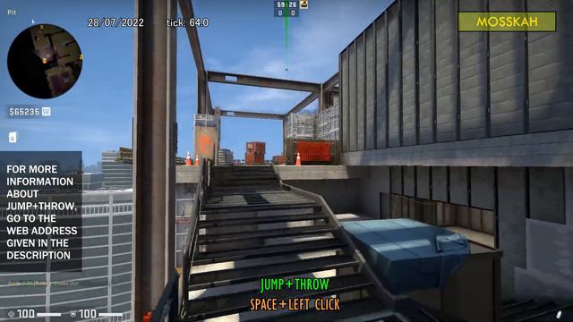 How to Smoke B Site on Vertigo, option 3 - CSGO смотреть онлайн