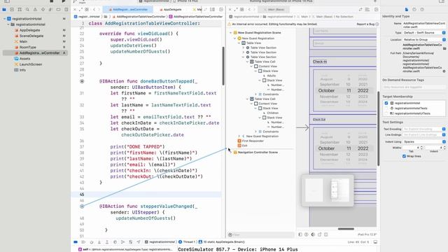 Swift. Xcode. Приложение "Регистрация в отеле" смотреть онлайн