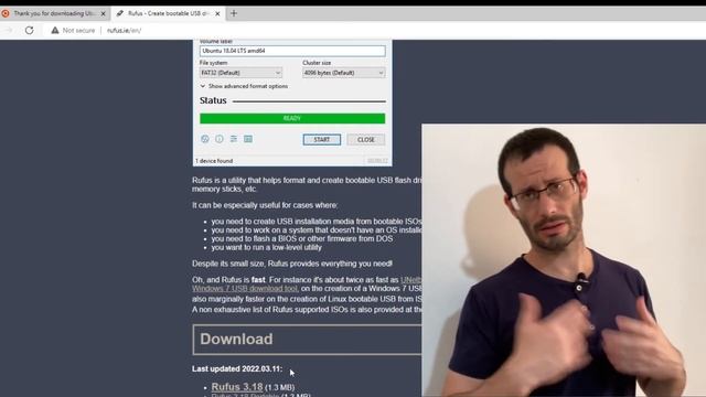 How to create a Bootable USB flash drive for Ubuntu 22.04 on a Windows computer | Rufus tutorial смотреть онлайн
