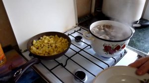 Ароматный суп с грибами - вешенками.