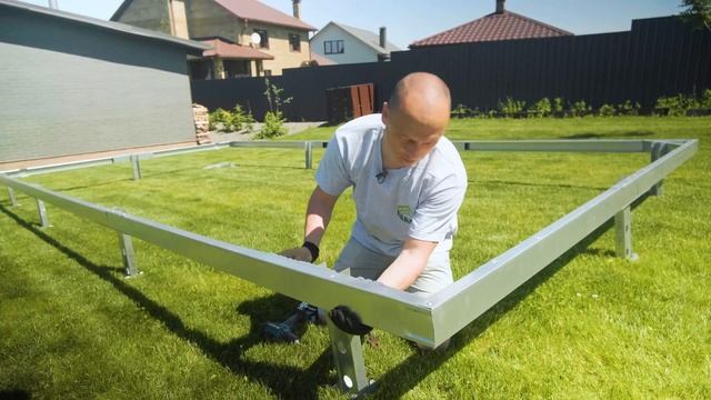 Установка каркаса теплицы 3*6 модели Триумф | Завод Гарант смотреть онлайн