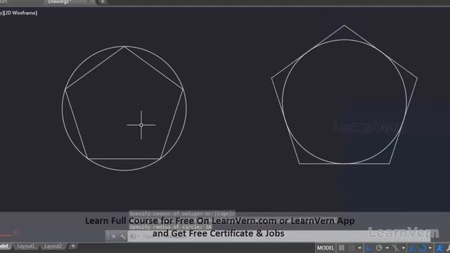 How to Draw a Polygon in AutoCAD with Dimension? Use the Polygon Command in AutoCAD in Hindi смотреть онлайн