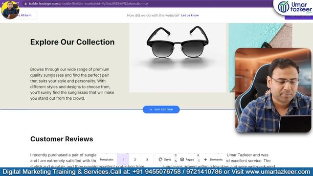 Creating an AI-Powered Website using Hostinger's AI Builder - Umar Tazkeer смотреть онлайн