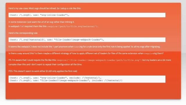 Webpack 2+: How to apply different loaders for files with same extension? смотреть онлайн