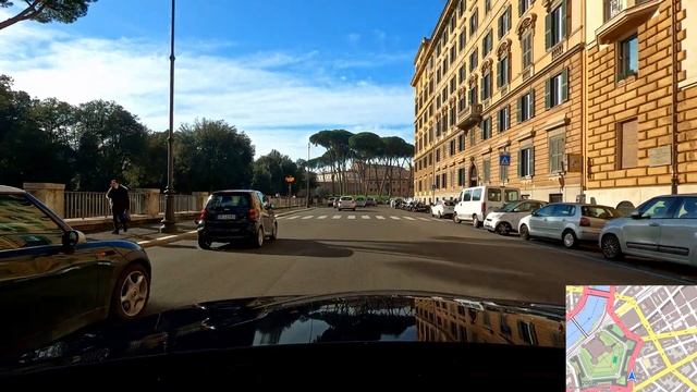 Rome | City Drive, Italy [Villa Borghese - Ciampino] January 2021 | 14:00 | ⛅ смотреть онлайн