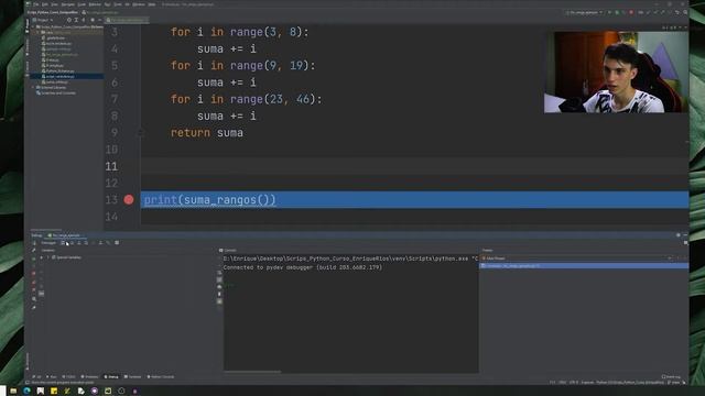 Curso de Python clase 15 DEPURADOR [DEBUGGIN] ¿Cómo depurar el código? смотреть онлайн