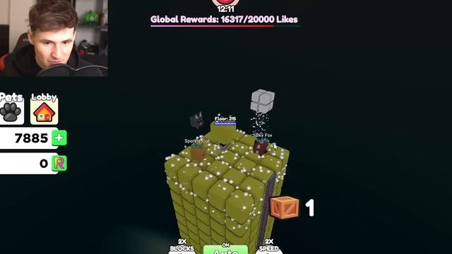 Roblox but +1 BLOCK EVERY SECOND смотреть онлайн