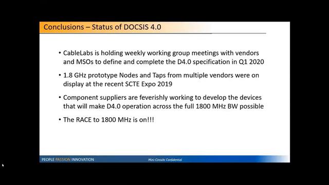 DOCSIS 4.0 - The Move to 1800 MHz - Mini-Circuits смотреть онлайн