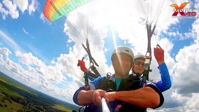 Полеты на параплане с инструктором в Калуге! Летает - Голяндичев Игорь! Подарки в Калуге! смотреть онлайн
