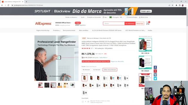DOOGEE S97 PRO ALIEXPRESS COM 29% OFF! o PRIMEIRO SMARTPHONE COM TELÊMETRO LASER 15/09 смотреть онлайн