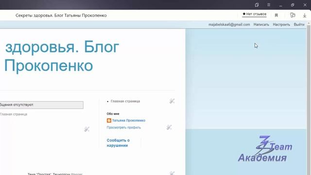 Настройки профиля Блоггера смотреть онлайн