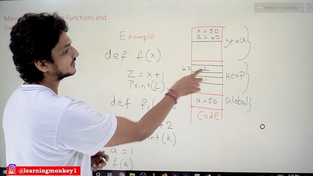 Memory Allocation to Functions and Garbage Collection in Python | Lesson 30 |Python |Learning Monke смотреть онлайн