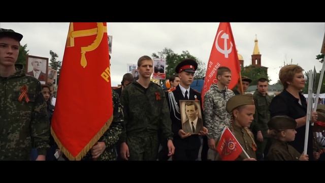 Бессмертный полк в Новотитаровской. 9 мая 2019 года. смотреть онлайн