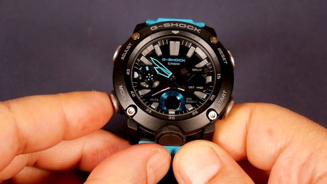 Casio GA-2000-1A2 G-Shock Carbon Core Guard Digi-Analog Watch