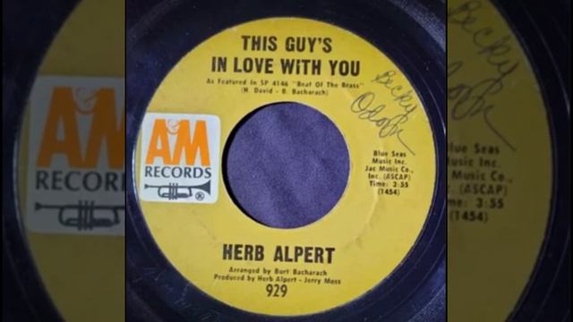 Herb Alpert – This Guy's In Love With You