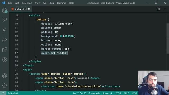 Easily Create Buttons With Icons Using HTML & CSS - Web Development Tutorial смотреть онлайн