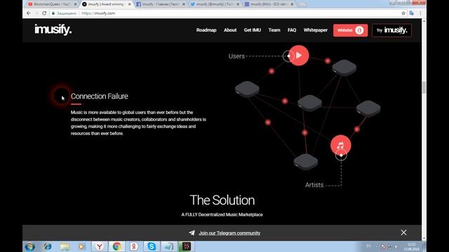 Imusify - децентрализованный рынок музыки для художников и поклонников музыкальной индустрии смотреть онлайн