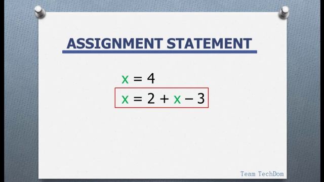 Assignment Statement in Python смотреть онлайн