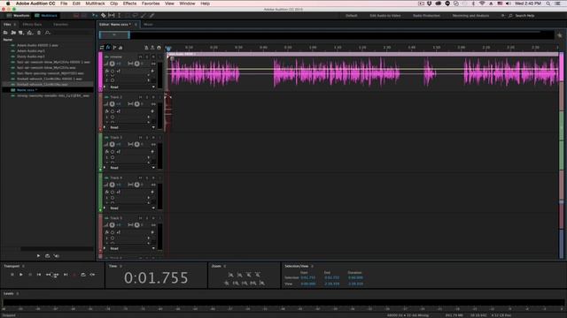 How To Work With Multitrack Sessions In Adobe Audition - Audition Tutorial смотреть онлайн