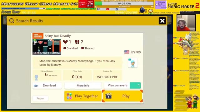 Super Mario Maker 2 Viewer Courses Stream #78 (Nintendo Switch) смотреть онлайн