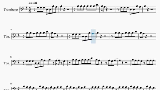 SUPER EASY Trombone Sheet Music: How To Play Loverboy By A Wall