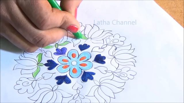 Happy Makara Sankranthi 2018 Rangoli | happy sankranti Lotus Muggu Latest&UniqueBy Latha Channel 00 смотреть онлайн