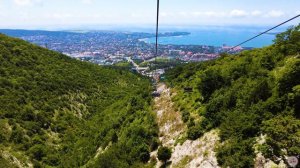 4K видео Геленджик 2021 спуск на канатной дороге "Олимп"