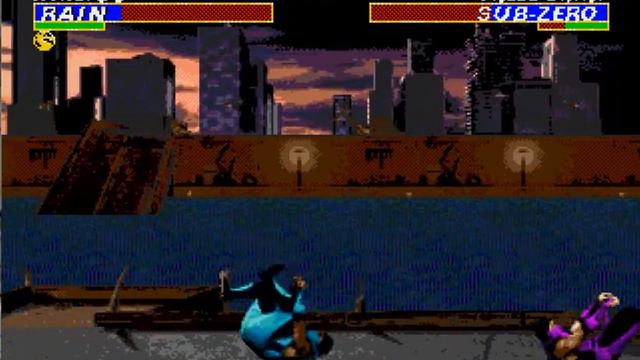 Ultimate Mortal Kombat 3 . Rain ( Sega genesis ) смотреть онлайн