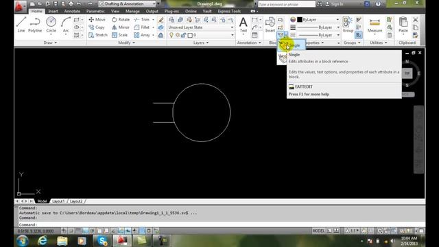 AutoCAD II 25-1 Defining Attributes смотреть онлайн