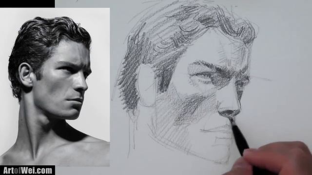How To Draw a Male Face смотреть онлайн