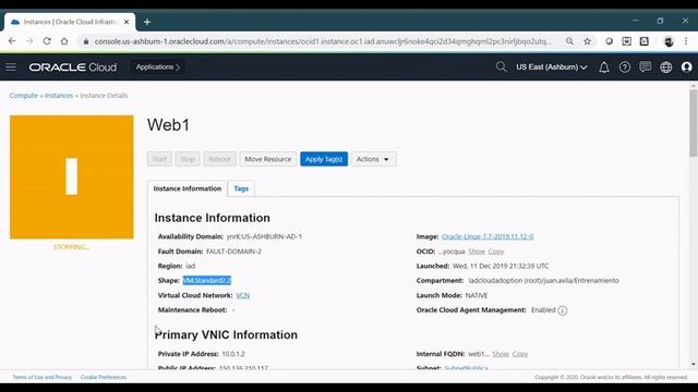 Como re-dimensionar una instancia Compute Virtual Machine de Oracle Cloud Infrastructure (OCI) смотреть онлайн