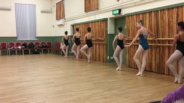 A Typical Ballet Lesson for a 12 year old ballerina - junior ballet смотреть онлайн
