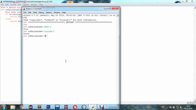 PYTHON Recursion - Palindrome recursive function смотреть онлайн