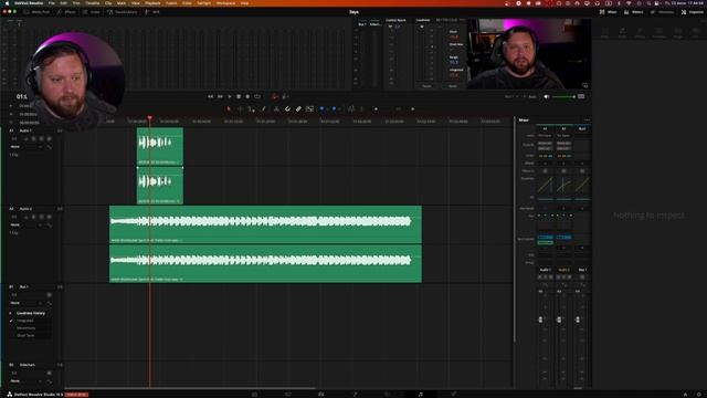Автоматическое приглушение музыки при озвучке в DaVinci Resolve 18.5 смотреть онлайн