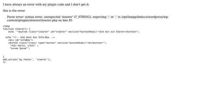 Wordpress: How to show content in the body with my plugin (only in frontend not backend)? смотреть онлайн