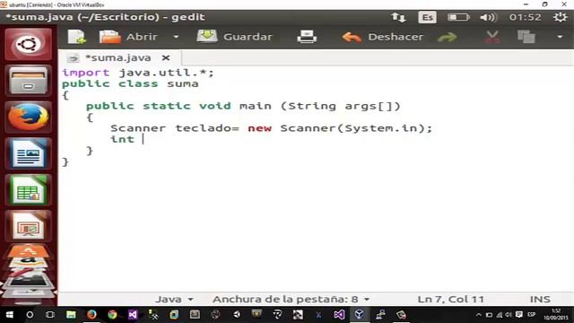 Java: tomar valores seguidos en ubuntu, nextInt. смотреть онлайн