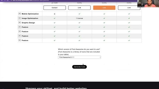 Generate a Product Comparison Table for Any Web Builder, including Squarespace, WordPress, & Webflo смотреть онлайн