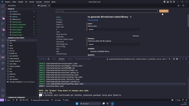 Curso NX Monorepo - Aula 17 - Criando Estrutura de Pasta da Shared - Parte 02 смотреть онлайн