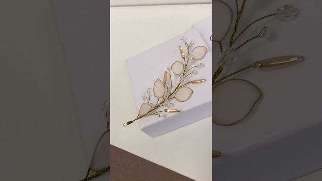 Веточка в причёску из эпоксидной смолы смотреть онлайн