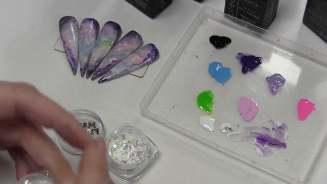 Pastel Marbel NAILART Gelpolish Design ♥ Beautynailsfun.nl