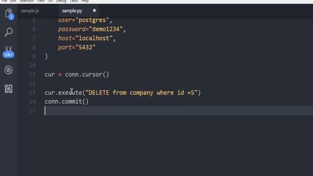 Python Postgres Database DELETE Query смотреть онлайн