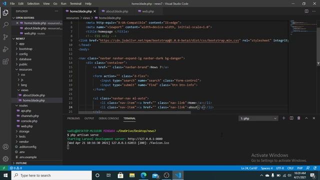 laravel multiple page routing смотреть онлайн