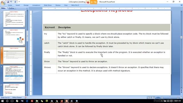 #Exception Handling Java | #Try #Catch Blocks | SKCET - Prof.V.Arulkumar смотреть онлайн