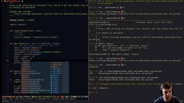 Parquet: Cheap metadata access over HTTP смотреть онлайн