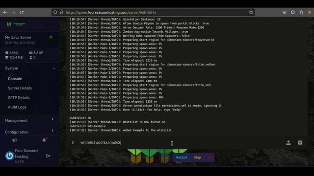 How to enable Whitelist on your Minecraft Java Server! | #fourseasonshosting смотреть онлайн