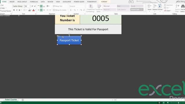 How to automate create Ticket Counter in Microsoft Excel using VBA & Buttons ! Token System in Exce смотреть онлайн
