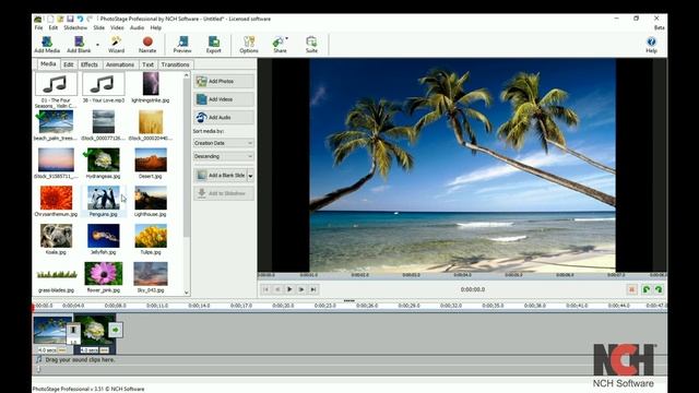 How to Add Media | PhotoStage Slideshow Software Tutorial смотреть онлайн