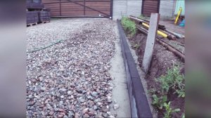Установка садовых бордюров