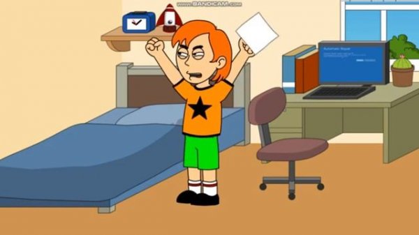 Classic Caillou Deletes System32 On My Computer/Grounded